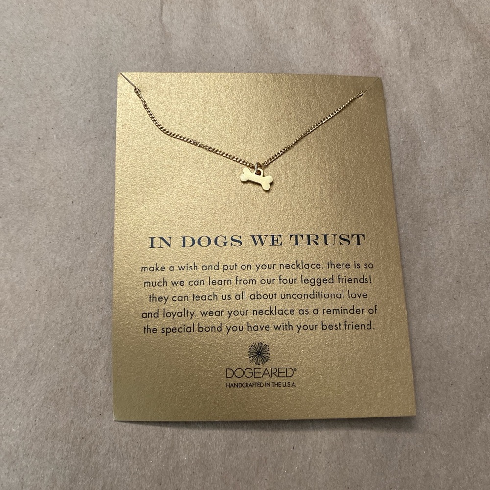 Dogeared IN DOGS WE TRUST Necklace